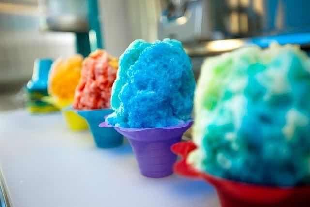 Shave ice treats at a Velocity Island Park event