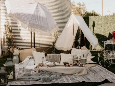 Guests enjoying an event at The Silos Event Center