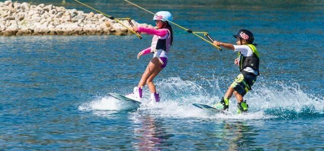 Full-size cable wakeboarding system at Velocity Island Park